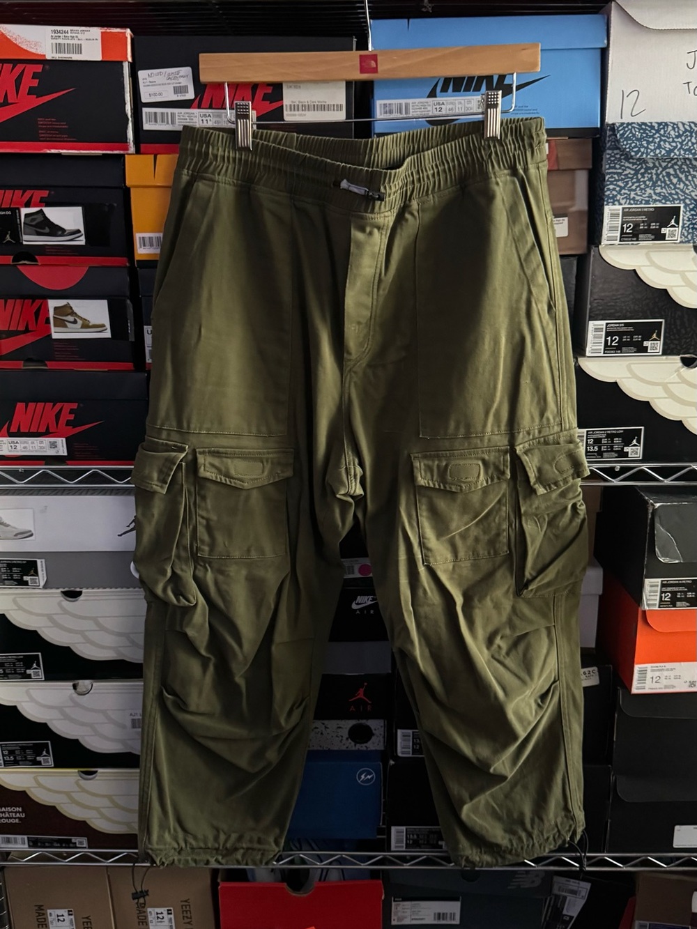 Zara Olive Green Utility Cargo Pants
